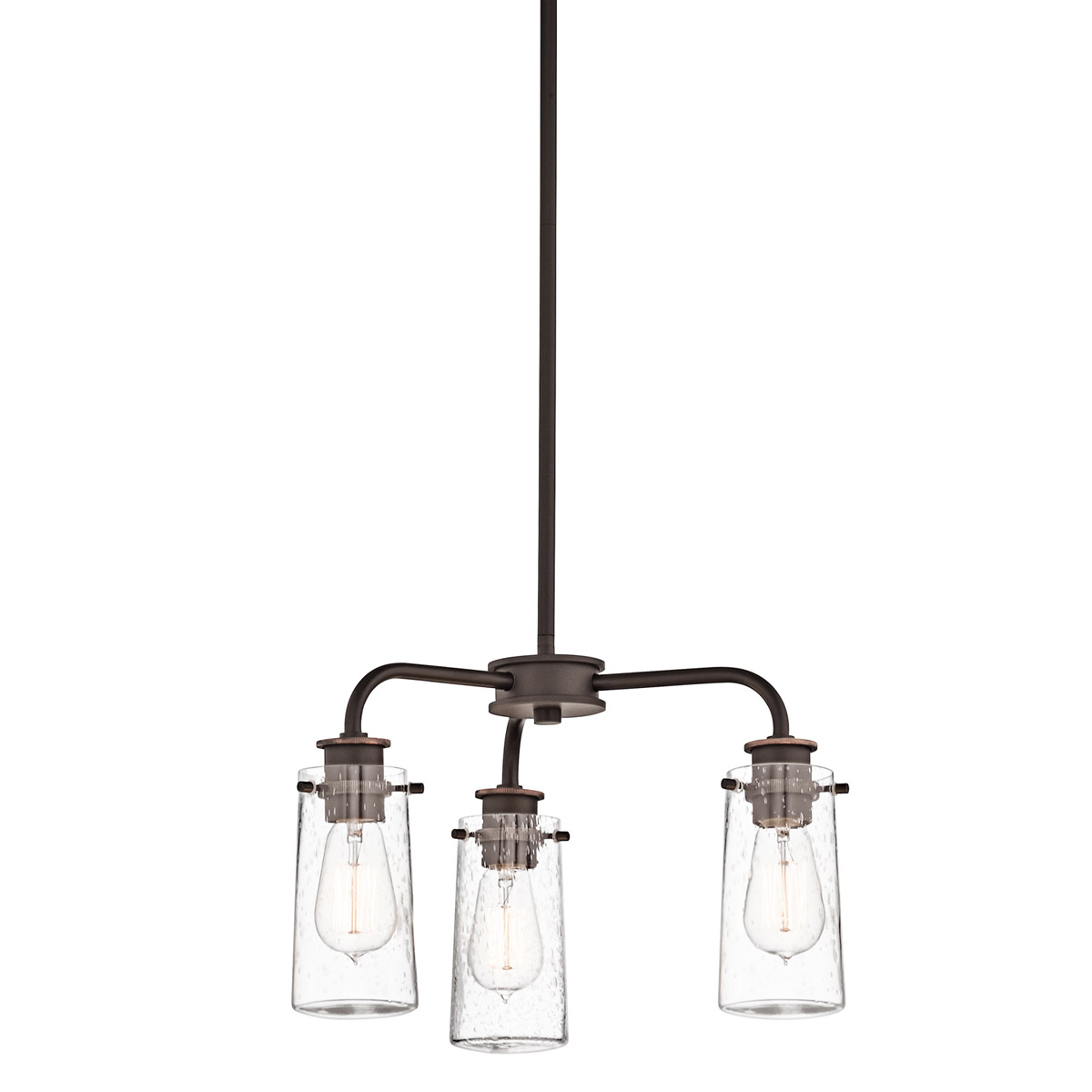 Braelyn 3 Light 17.75 inch Olde Bronze Chandelier/Semi Flush Ceiling Light