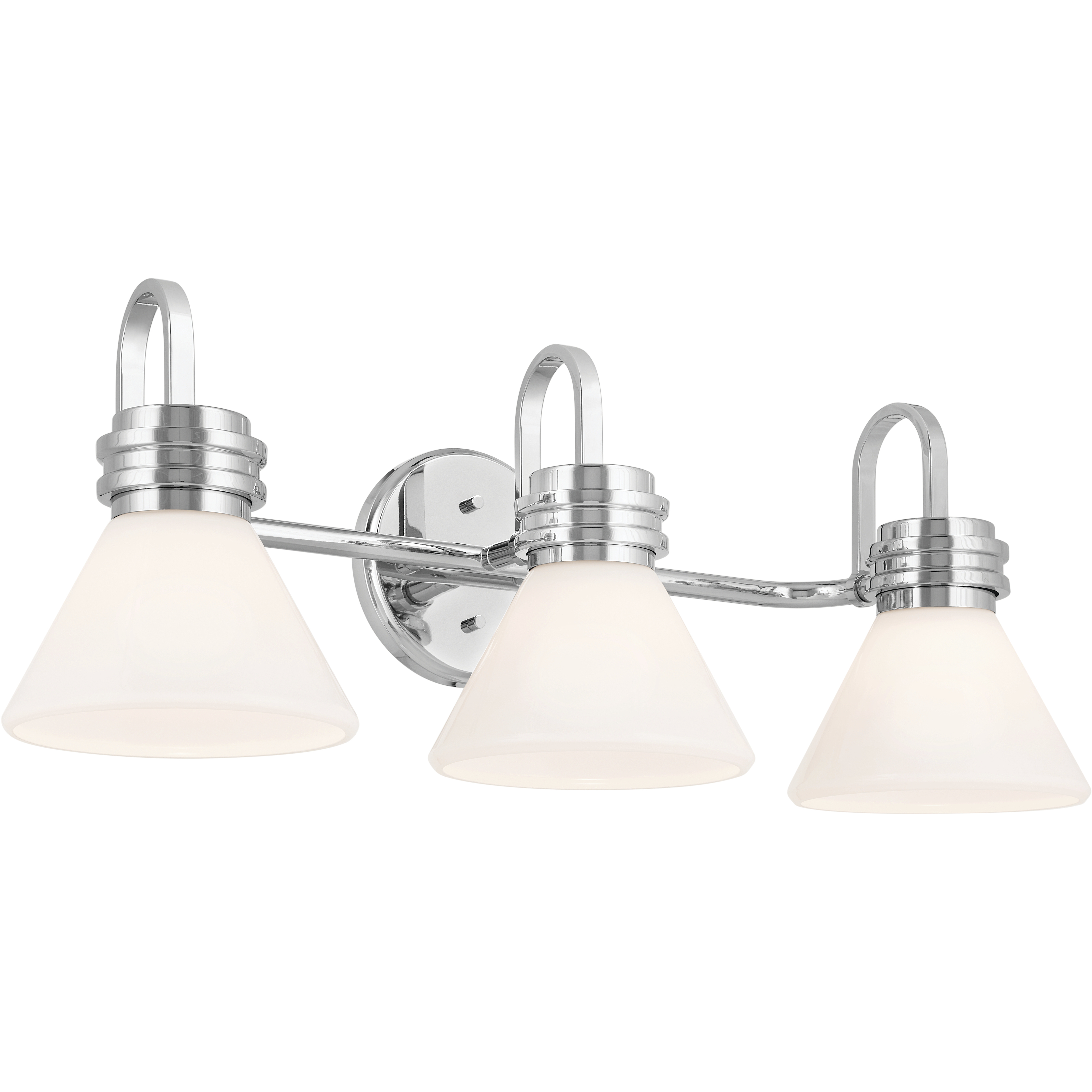 Kichler chrome vanity light top
