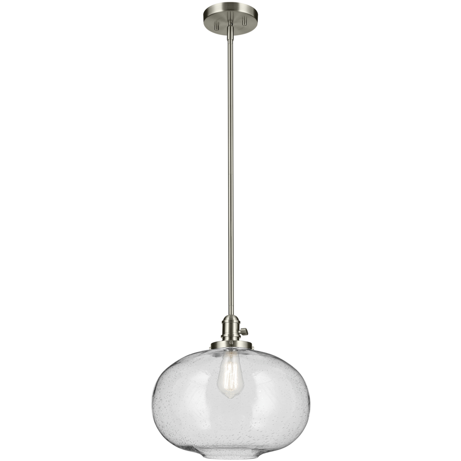 Avery 1 Light Brushed Nickel Pendant Ceiling Light
