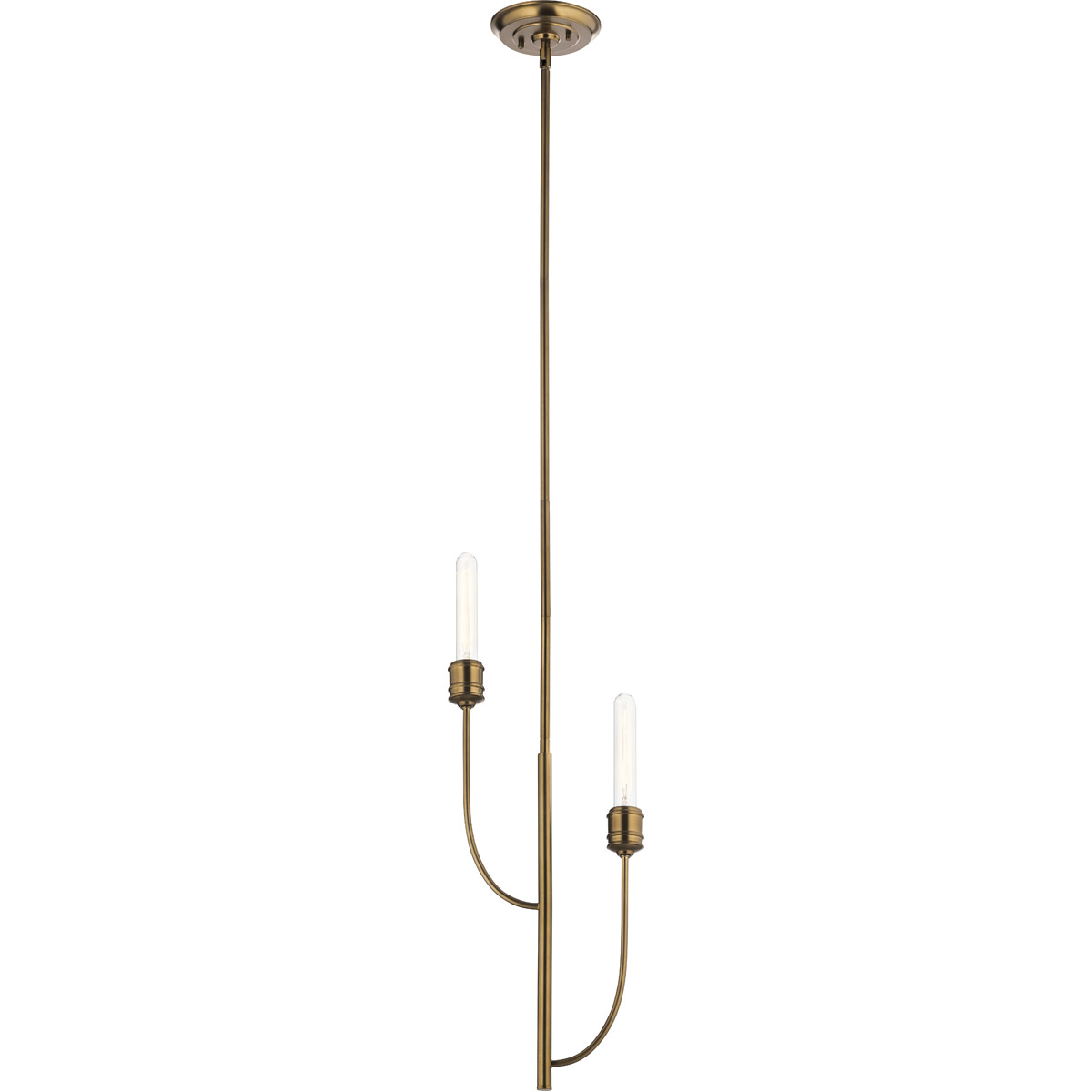 Hatton 2 Light 2 inch Satin Bronze Pendant Ceiling Light