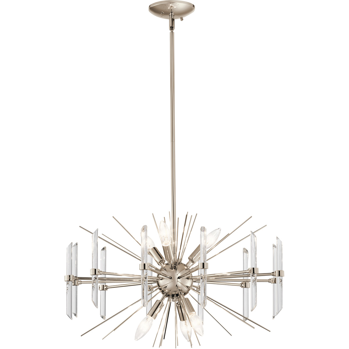 Eris 6 Light 23.5 inch Polished Nickel Chandelier Round Pendant Ceiling Light