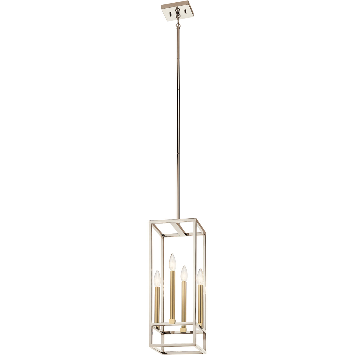 Finet 4 Light 9 inch Polished Nickel Foyer Pendant Ceiling Light