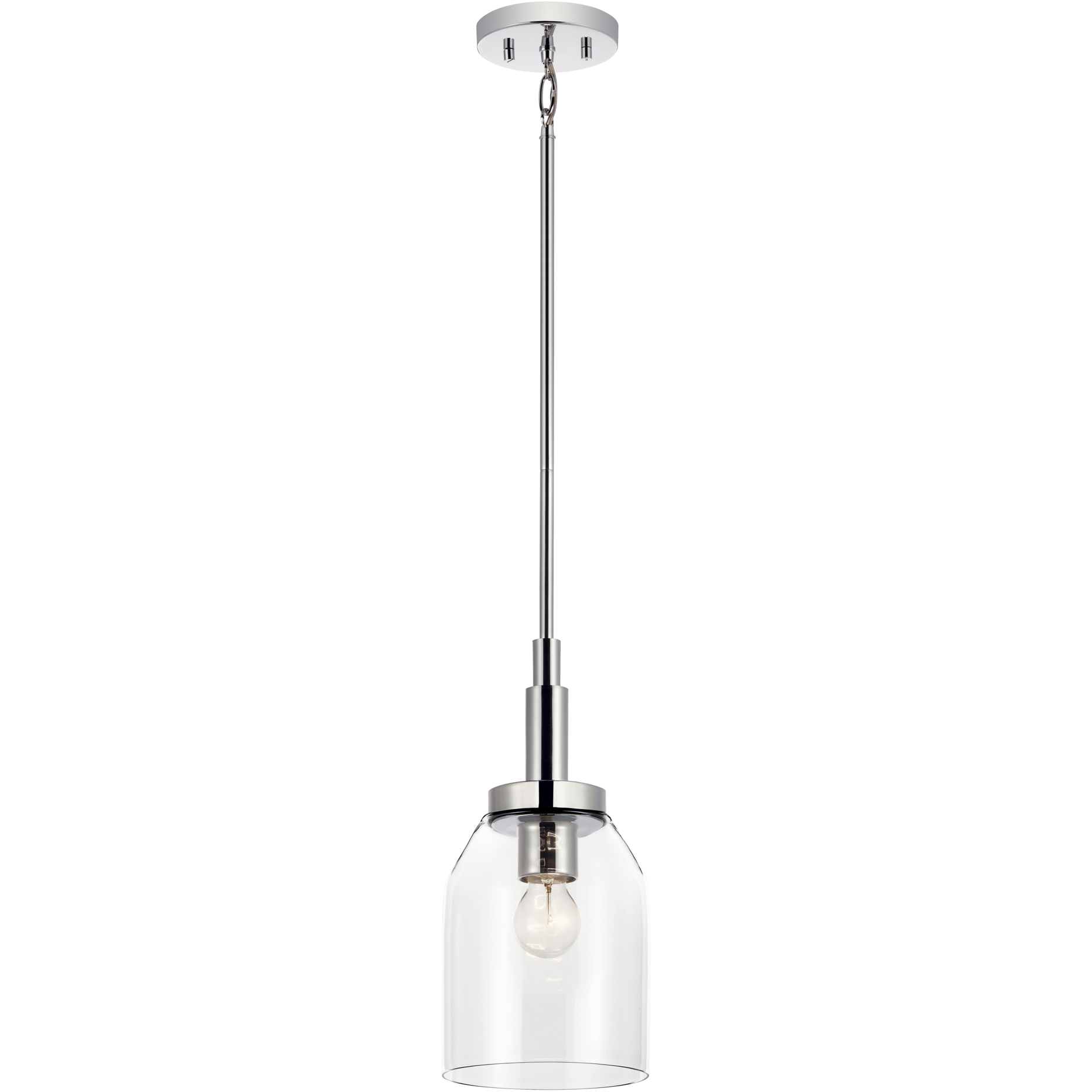 Madden 1 Light Chrome Mini Pendant Ceiling Light