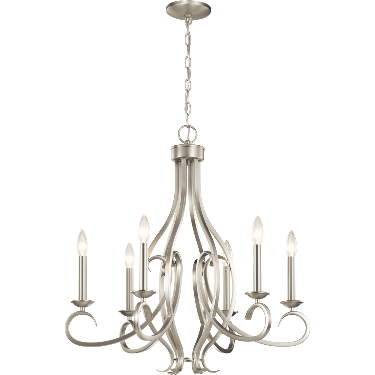 Kichler 52240NI Ania 6 Light 26 inch Brushed Nickel Kichler 52240NI Ania 6 Light 26 inch Brushed Nickel