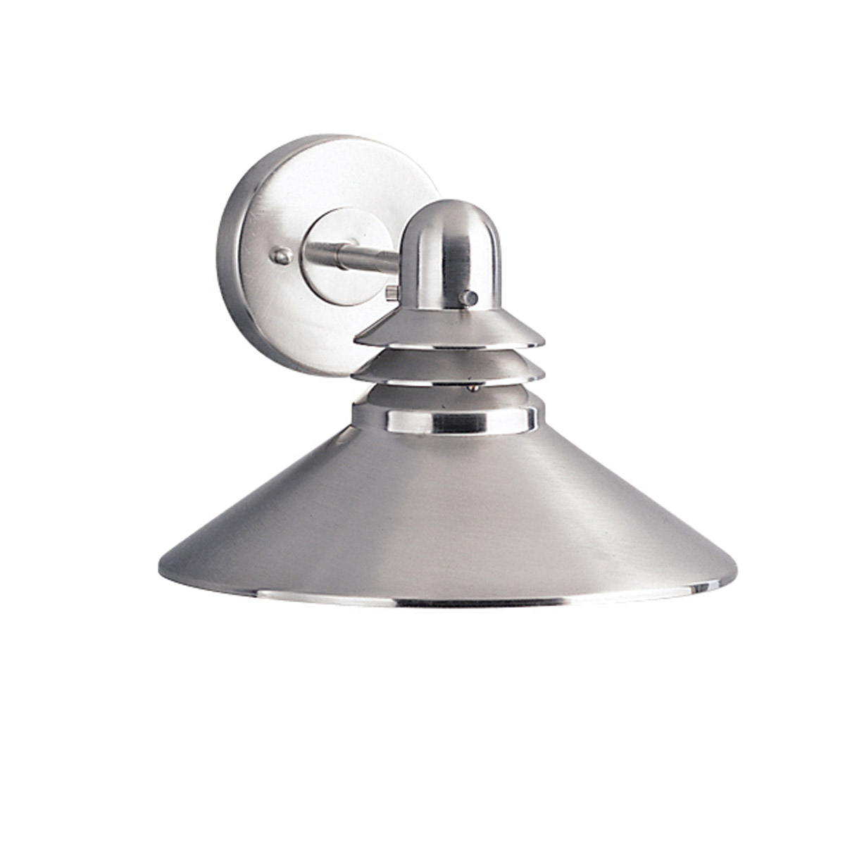 Grenoble 1 Light 8 inch Brushed Nickel Outdoor Wall, X-Large