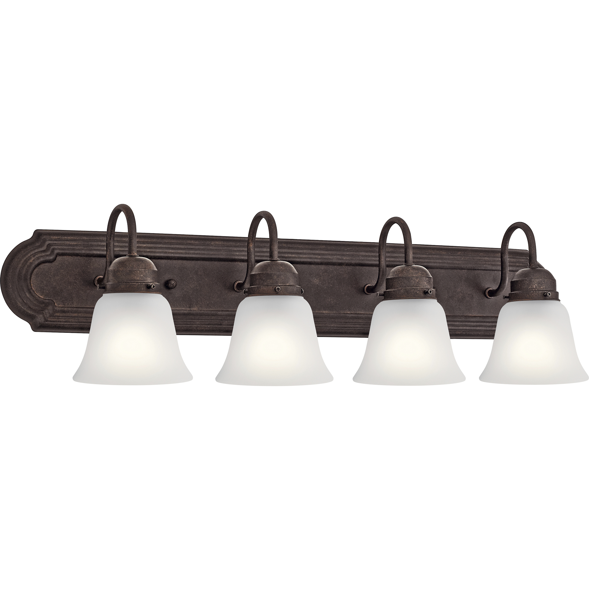Independence 4 Light 30 inch Tannery Bronze Wall Mt Bath 4 Arm Wall Light