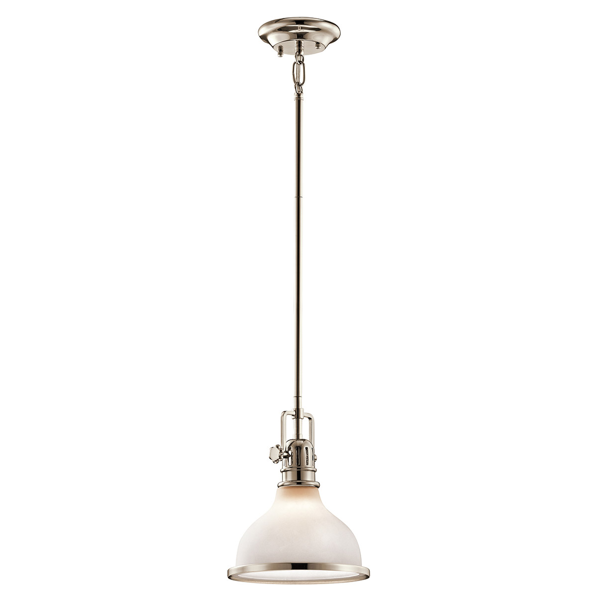 Hatteras Bay 1 Light 8 inch Polished Nickel Mini Pendant Ceiling Light