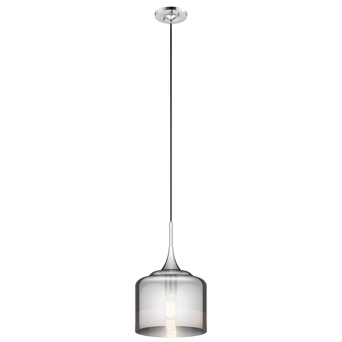 Tabot 1 Light 10.5 inch Chrome Pendant Ceiling Light