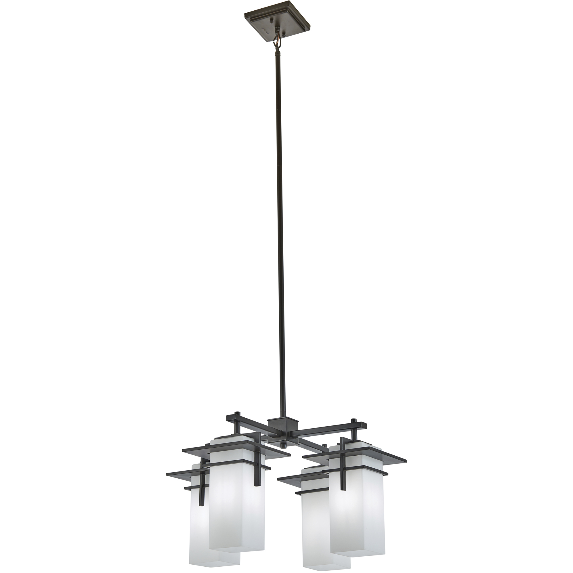 Caterham 4 Light 21 inch Olde Bronze Outdoor Chandelier