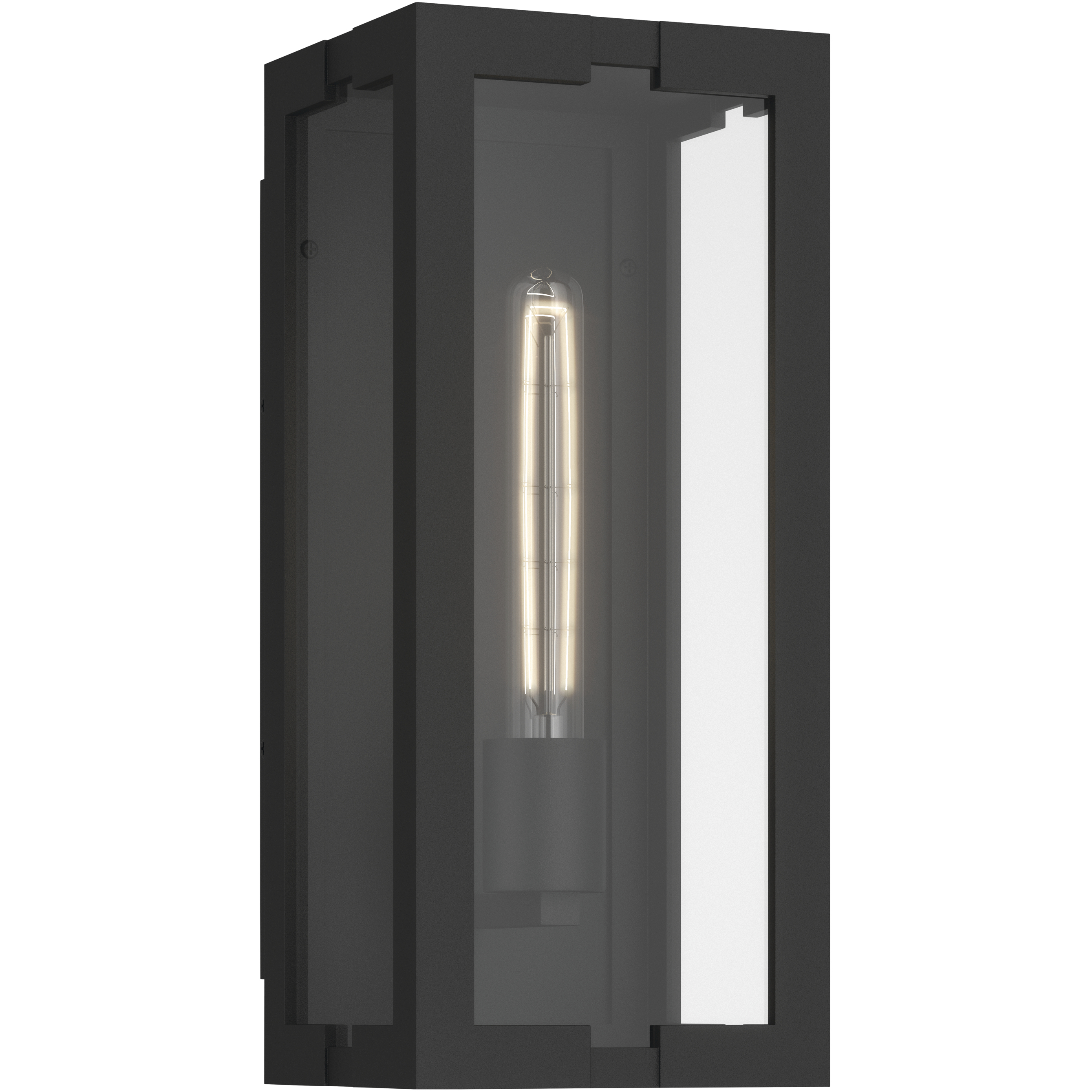 Calen 1 Light 14 inch Textured Black Outdoor Wall Light