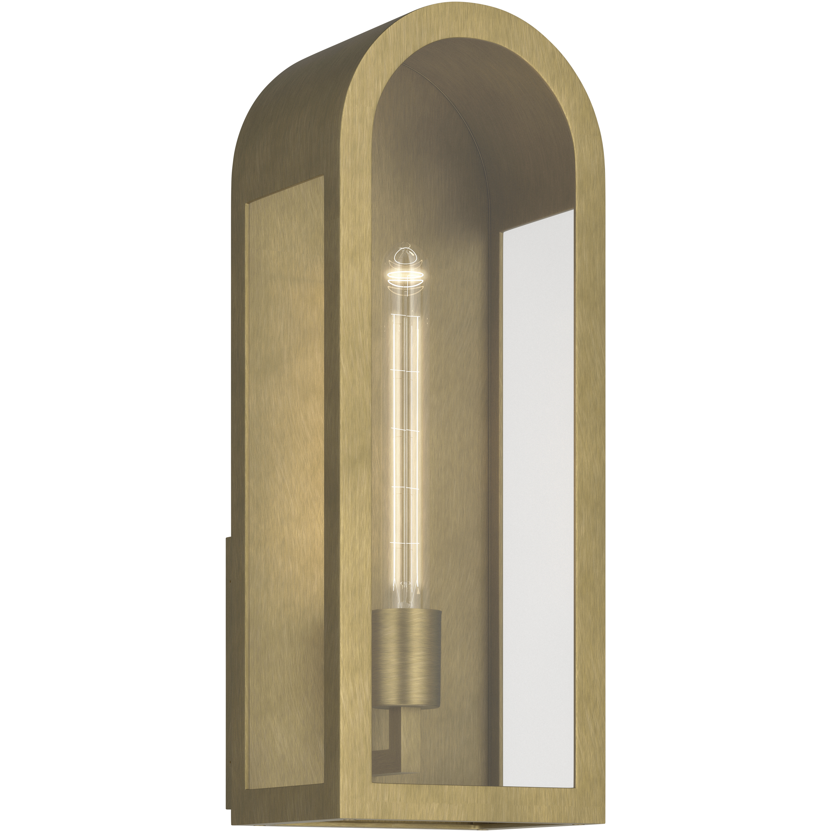 Marea 1 Light 17 inch Natural Brass Outdoor Wall Light