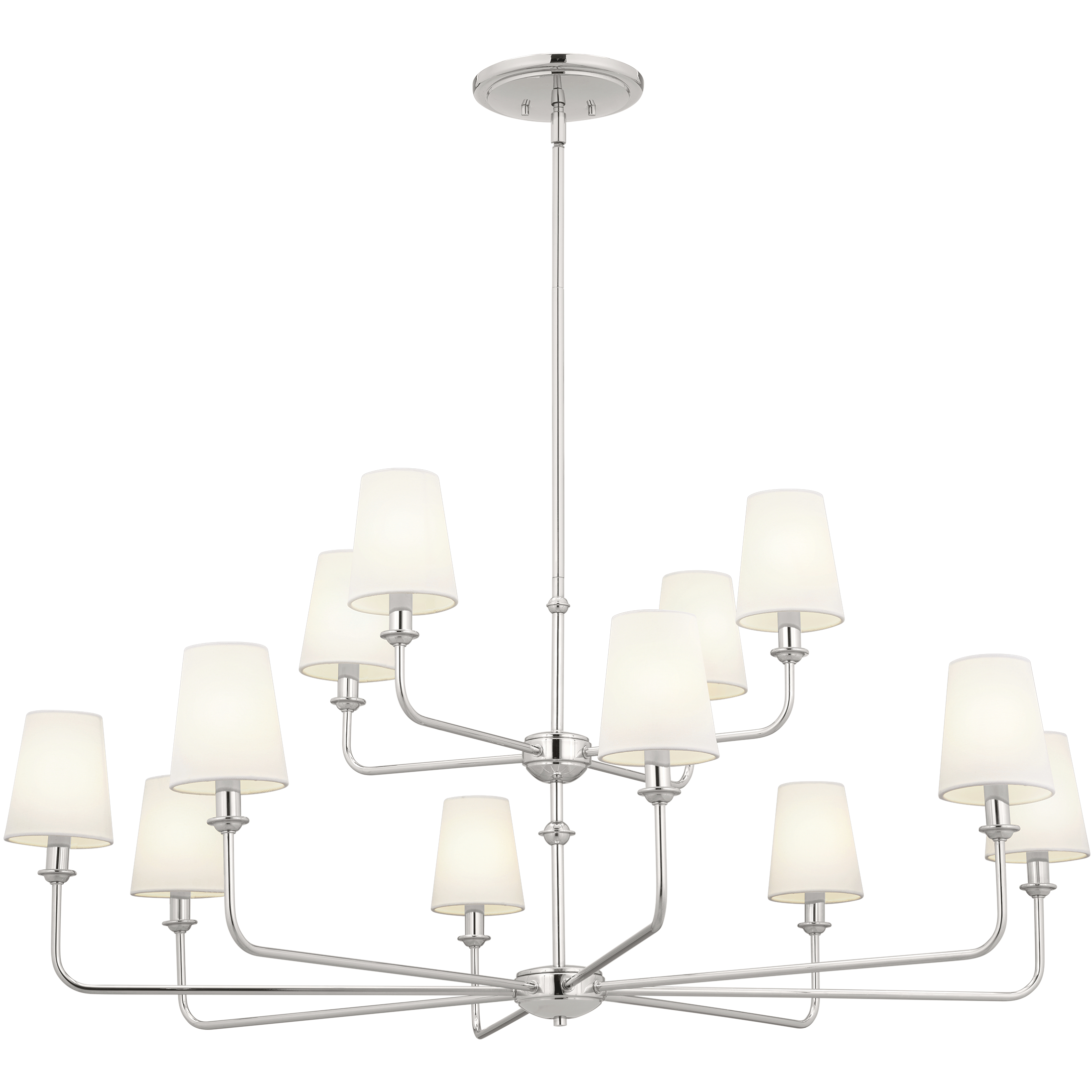 Pallas 12 Light 42.75 inch Polished Nickel Chandelier Ceiling Light