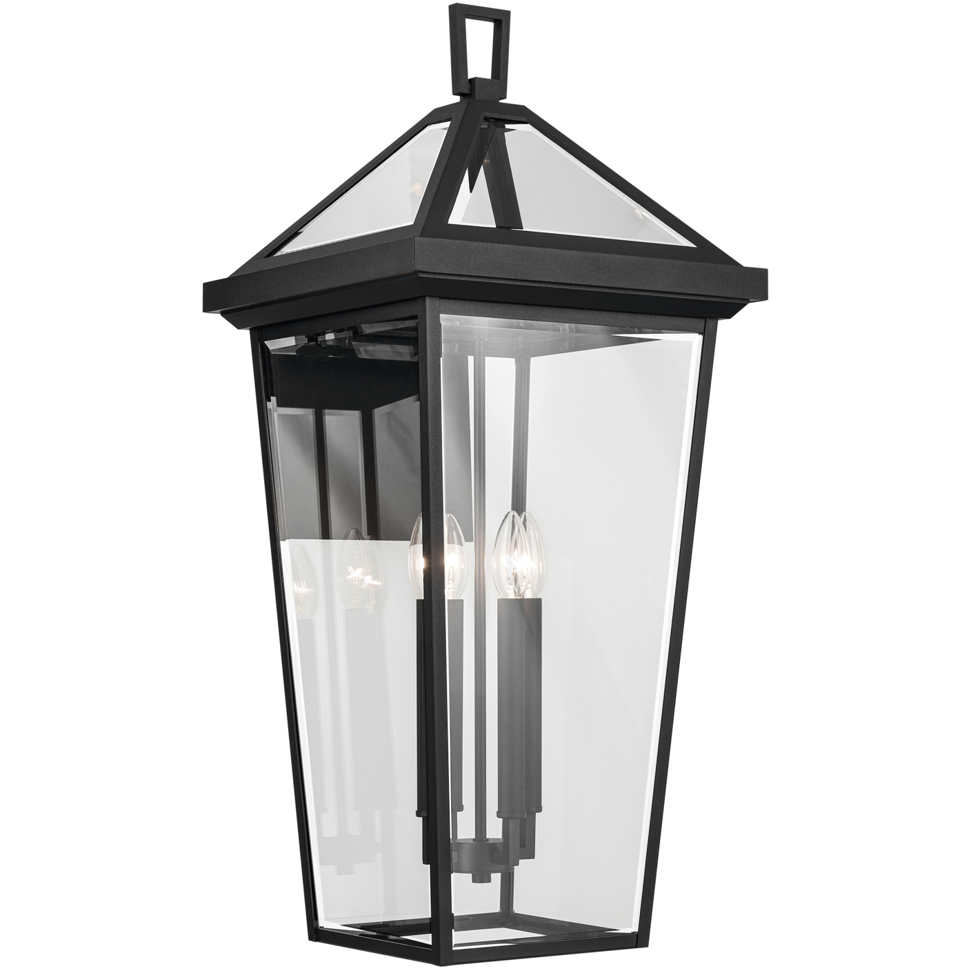 Regence 4 Light 30.25 inch Black Textured Outdoor Wall, X-Large