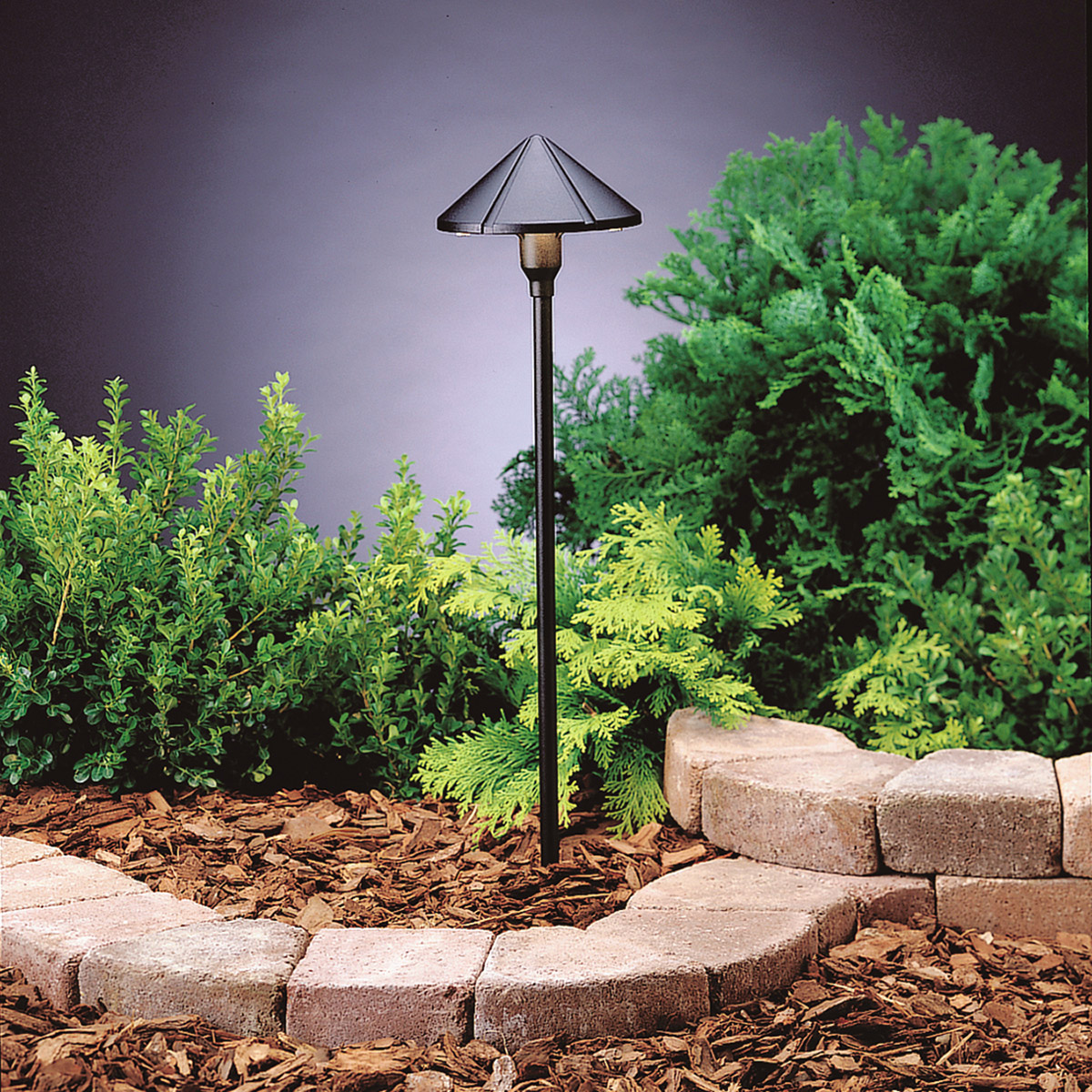 Independence 12 3.00 watt Textured Black Landscape 12V LED Path/Spread in 2700K