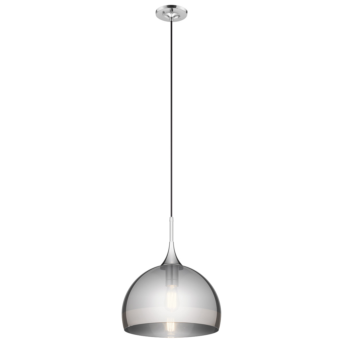 Tabot 1 Light 15 inch Chrome Pendant Ceiling Light