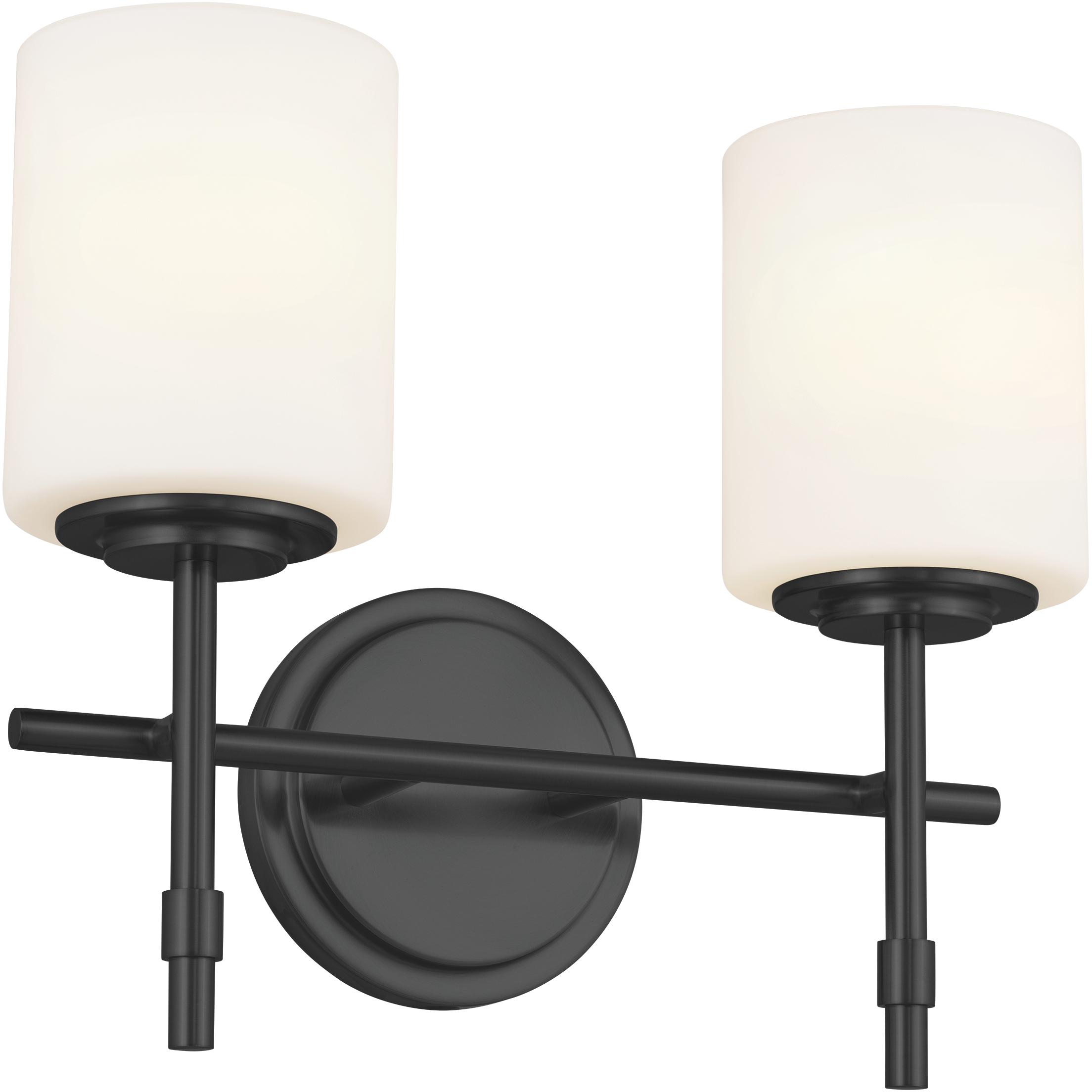 Ali 2 Light 14 inch Black Bath Vanity Light Wall Light