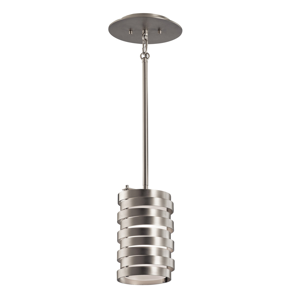 Roswell 1 Light 5.25 inch Brushed Nickel Mini Pendant Ceiling Light