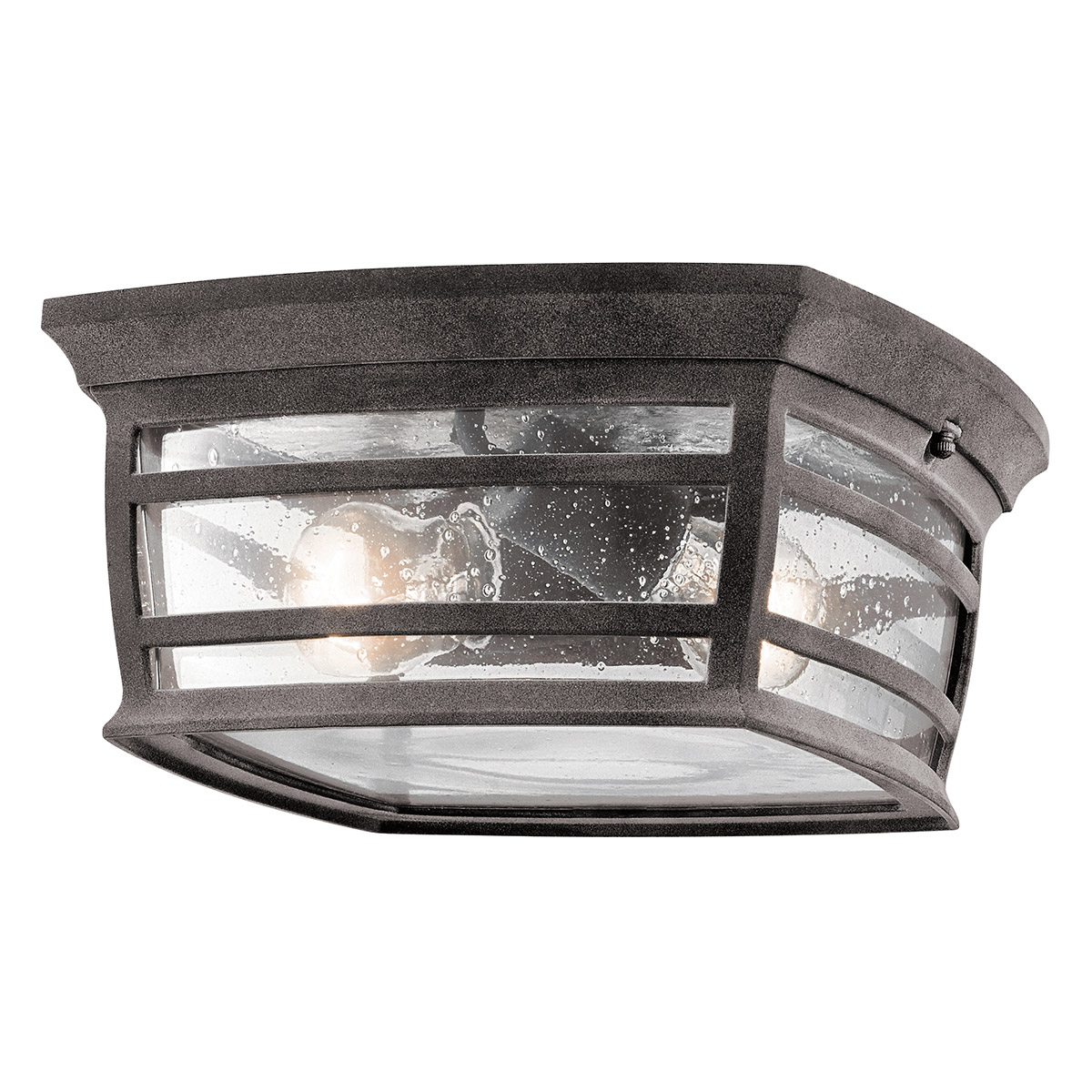 Wiscombe Park 2 Light 12 inch Weathered Zinc Outdoor Flush & Semi Flush Mt