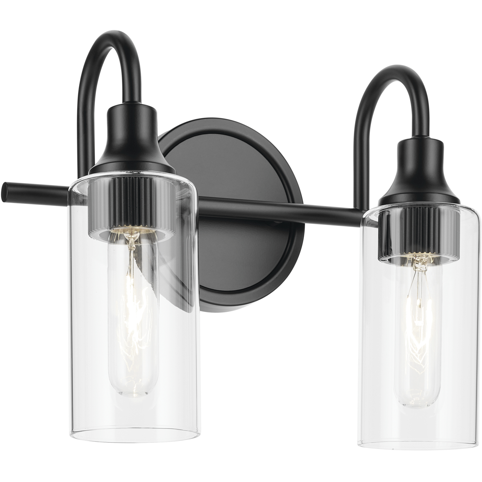 Kavi 2 Light 12.5 inch Black Vanity Light Wall Light