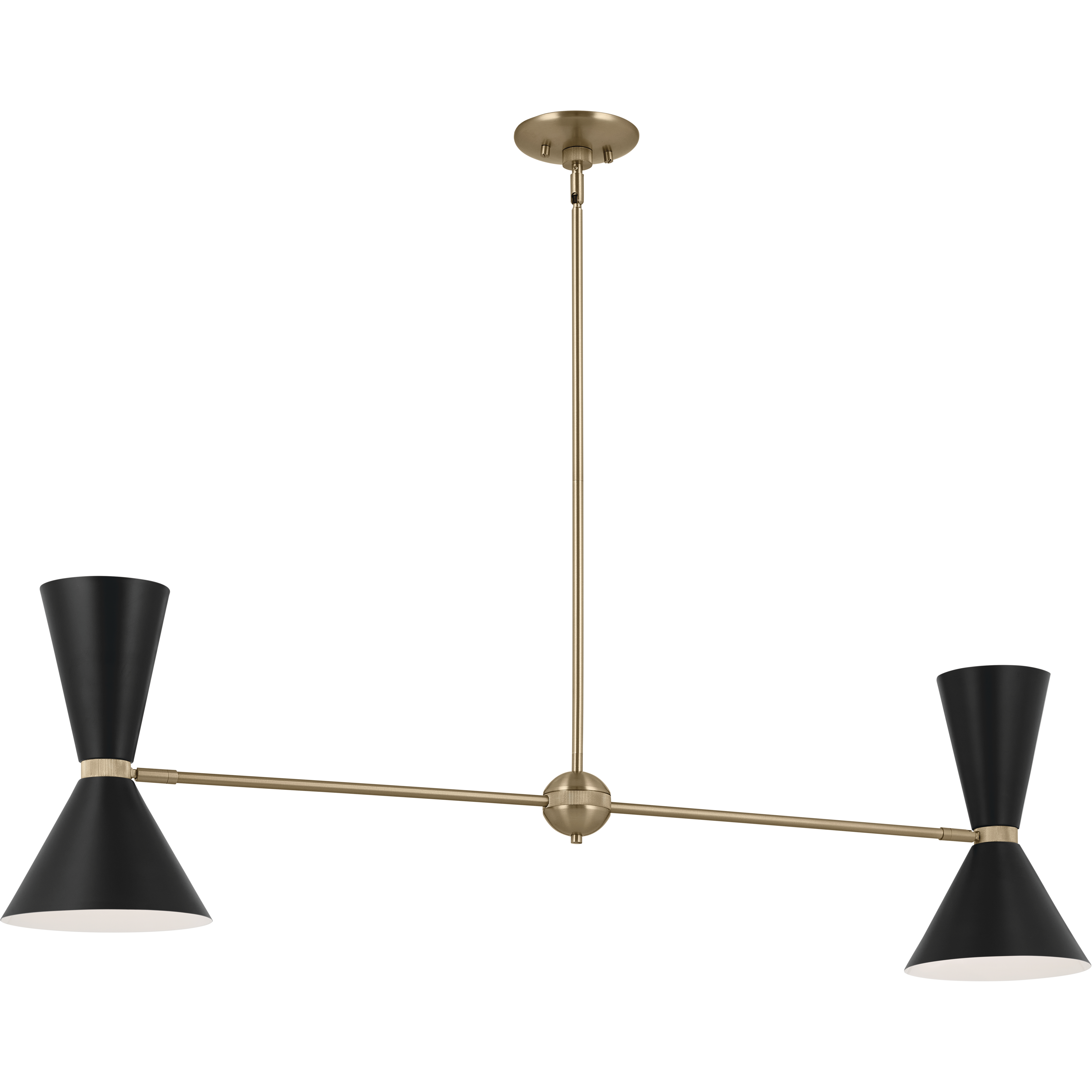 Picchan  Phix LED 48 inch Champagne Bronze with Black Linear