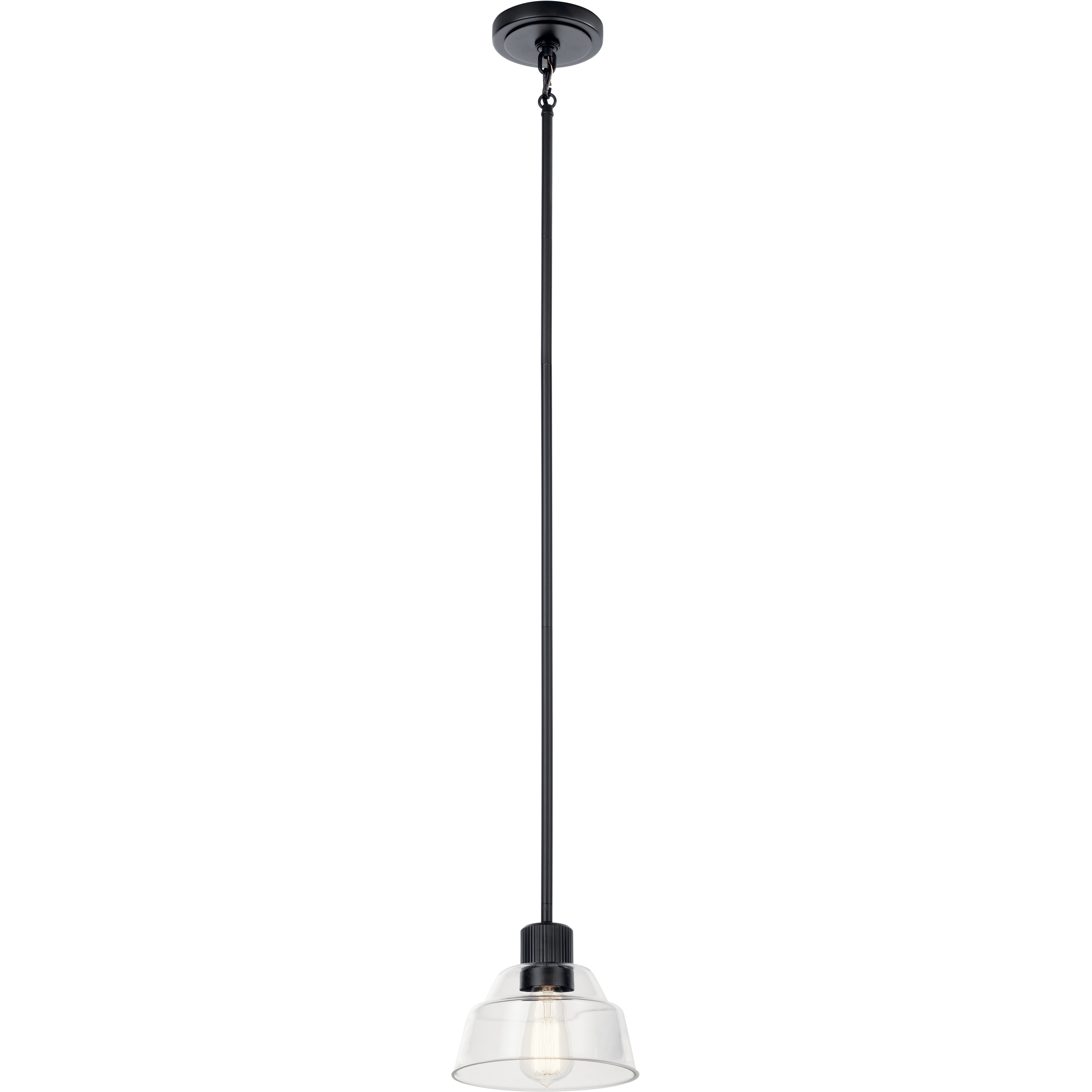 Kichler 52405BK Eastmont 1 Light 8 inch Black Mini Pendant