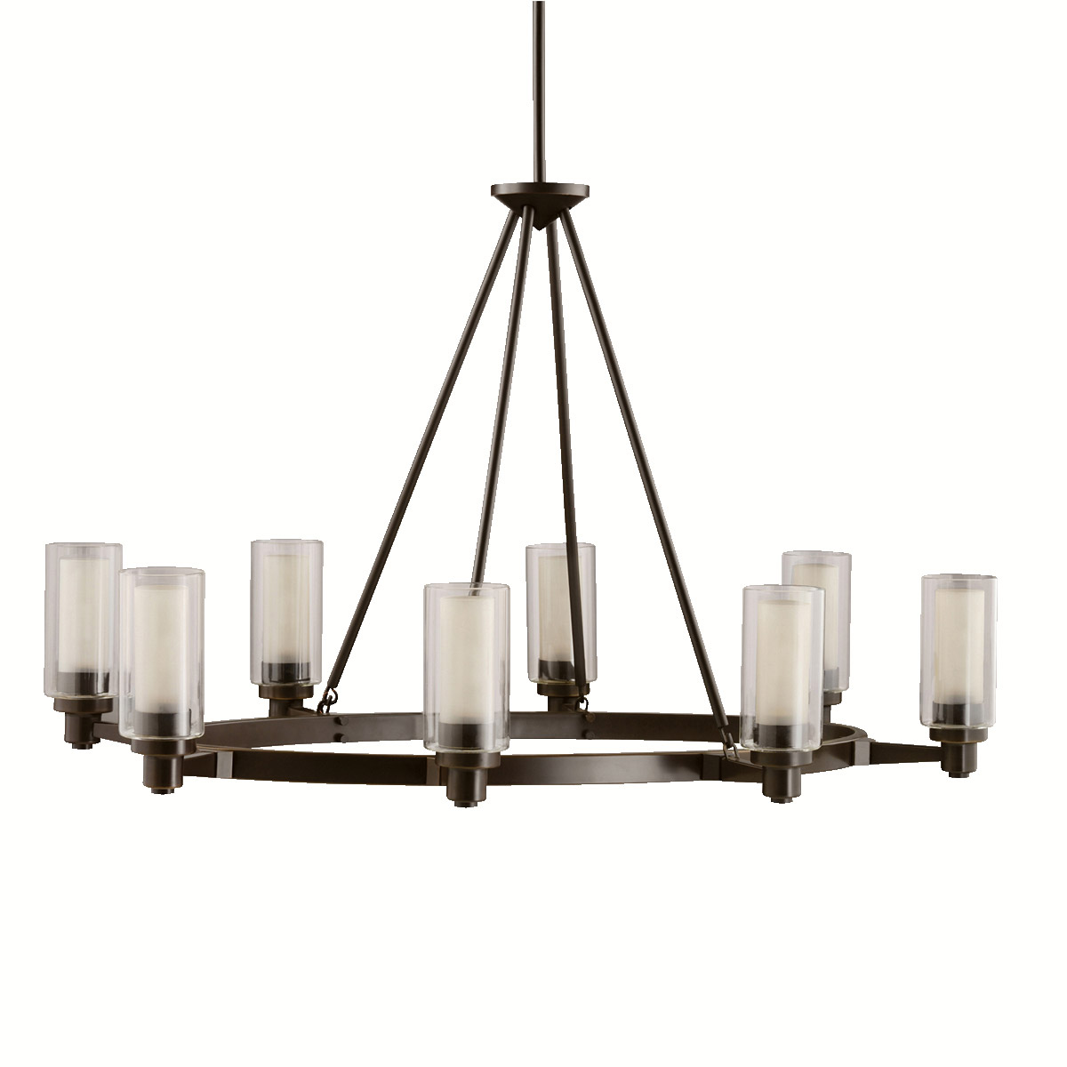 Circolo 8 Light 25 inch Olde Bronze Chandelier 1 Tier Medium Ceiling Light, 1 Tier Medium