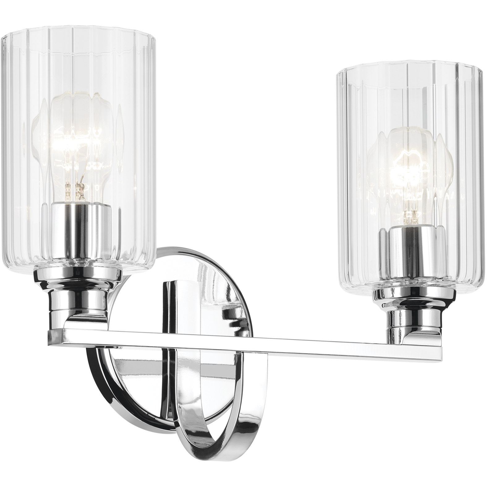 Gioe 2 Light 14.25 inch Chrome Vanity Light Wall Light