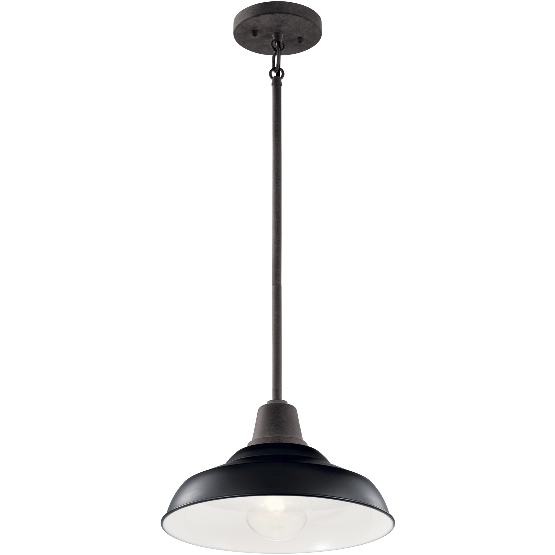 Pier 1 Light 12.5 inch Black Pendant/Semi Flush Ceiling Light