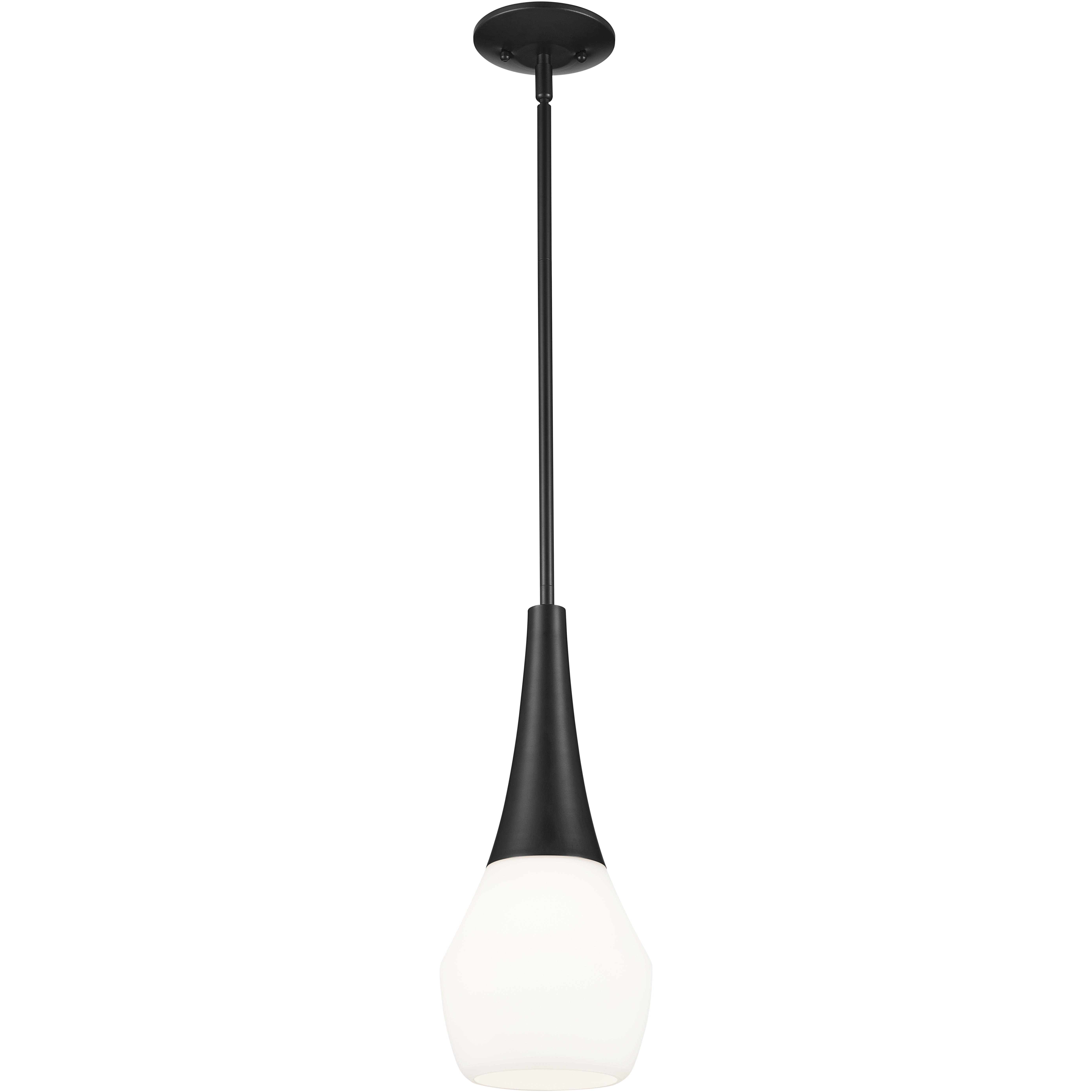 Deela LED 7 inch Black Pendant Ceiling Light