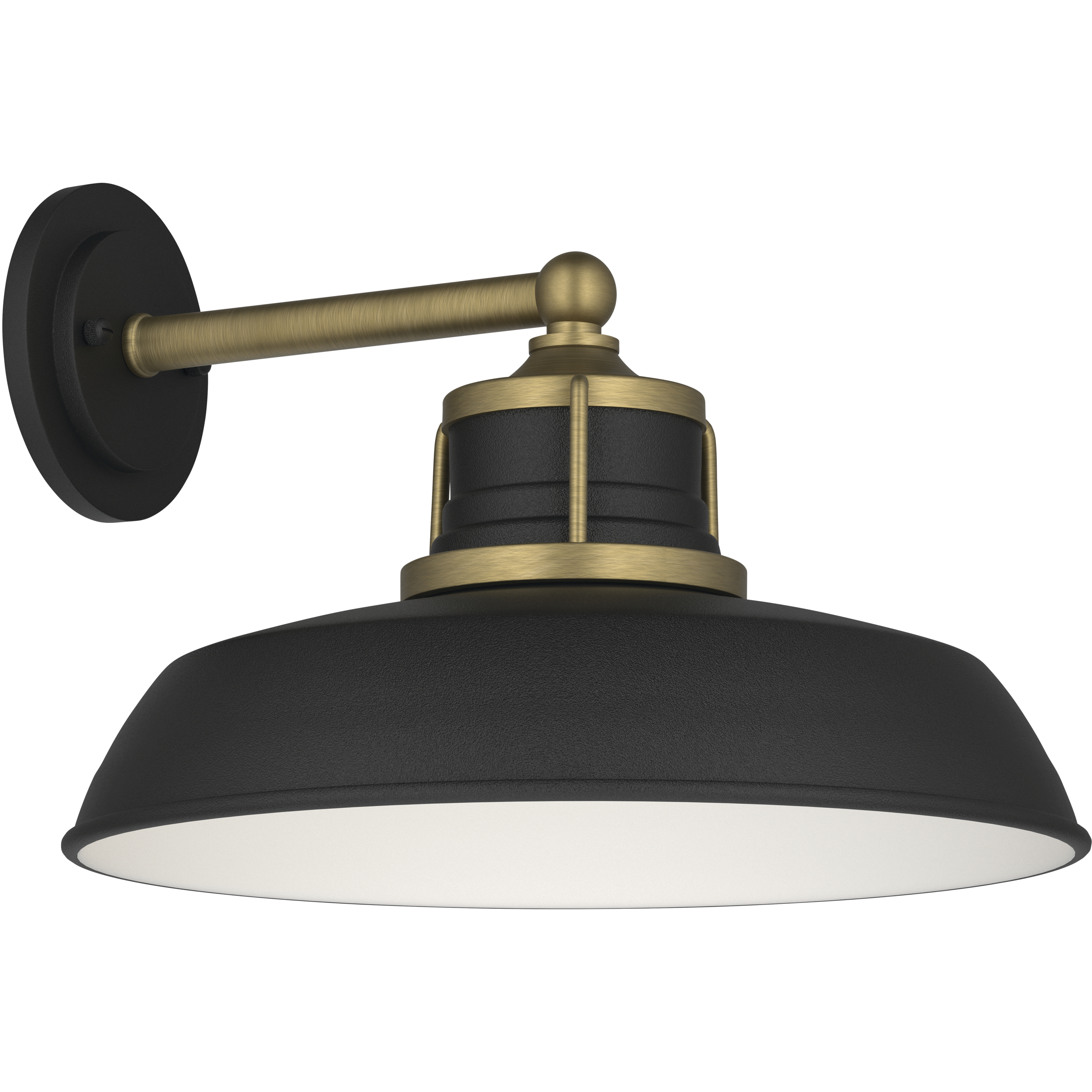 Fielding 1 Light 10 inch Natural Brass Outdoor Wall Light