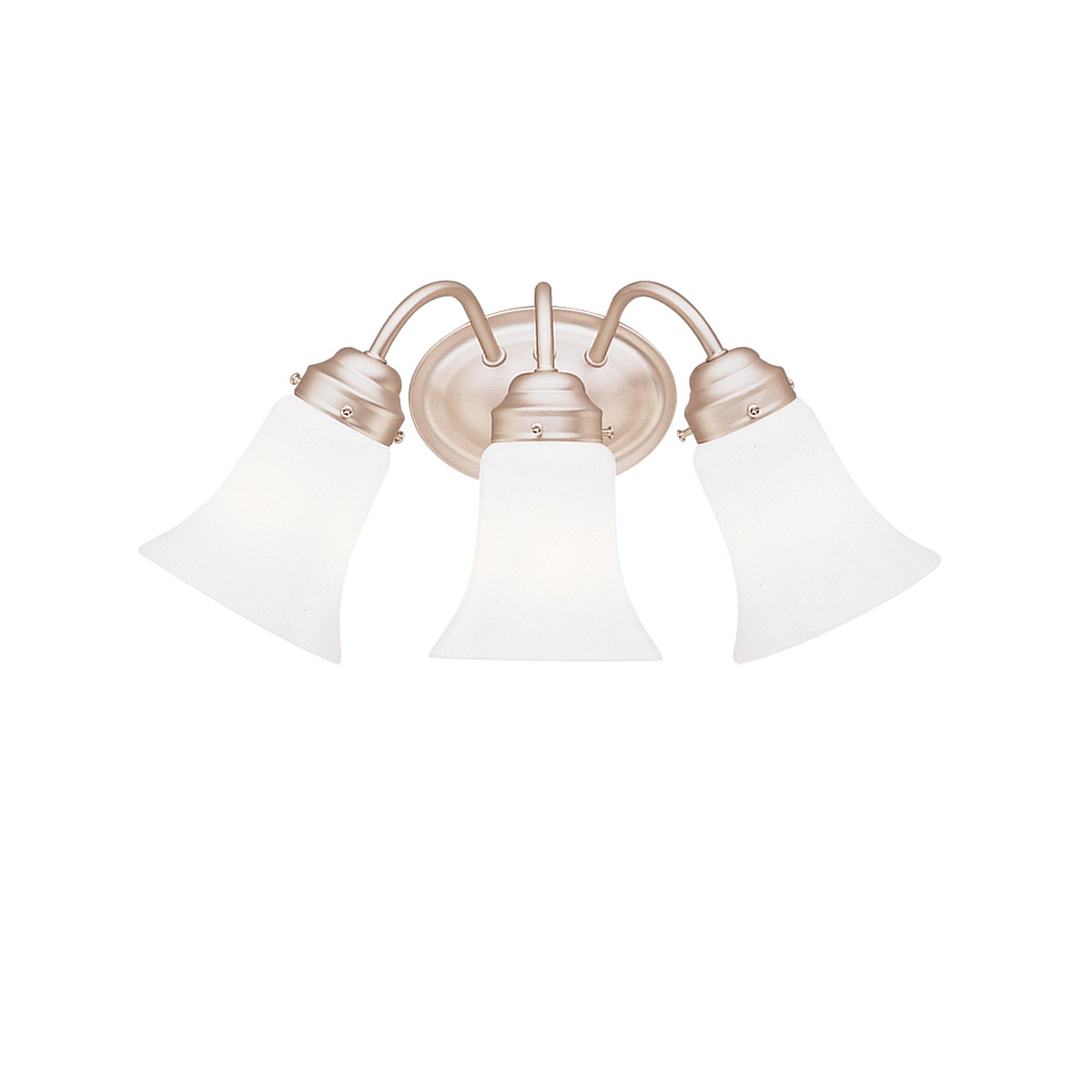 Independence 3 Light 18 inch Brushed Nickel Wall Mt Bath 3 Arm Wall Light