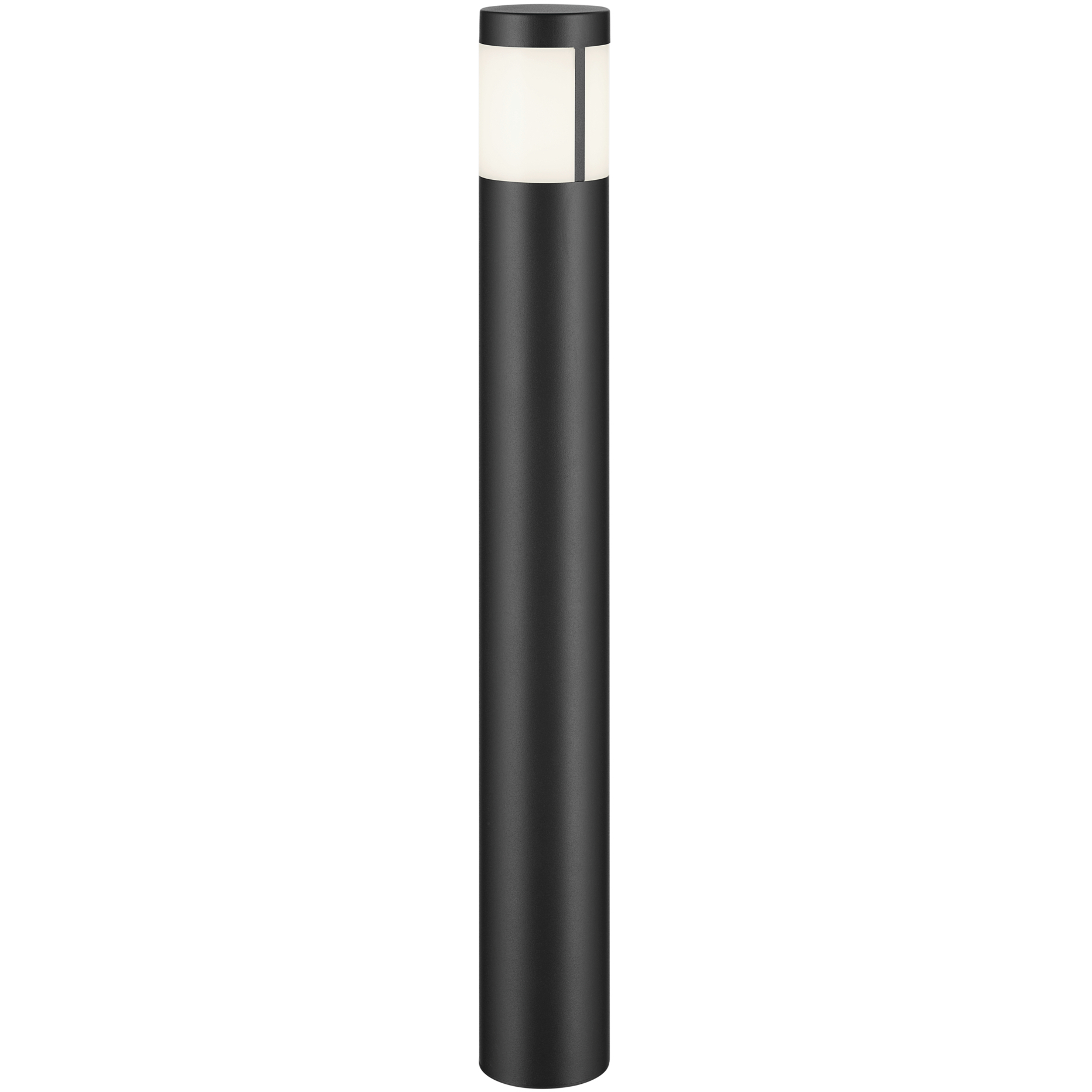 Independence 12 AC/DC 2.75 watt Textured Black Round Bollard in 3000K