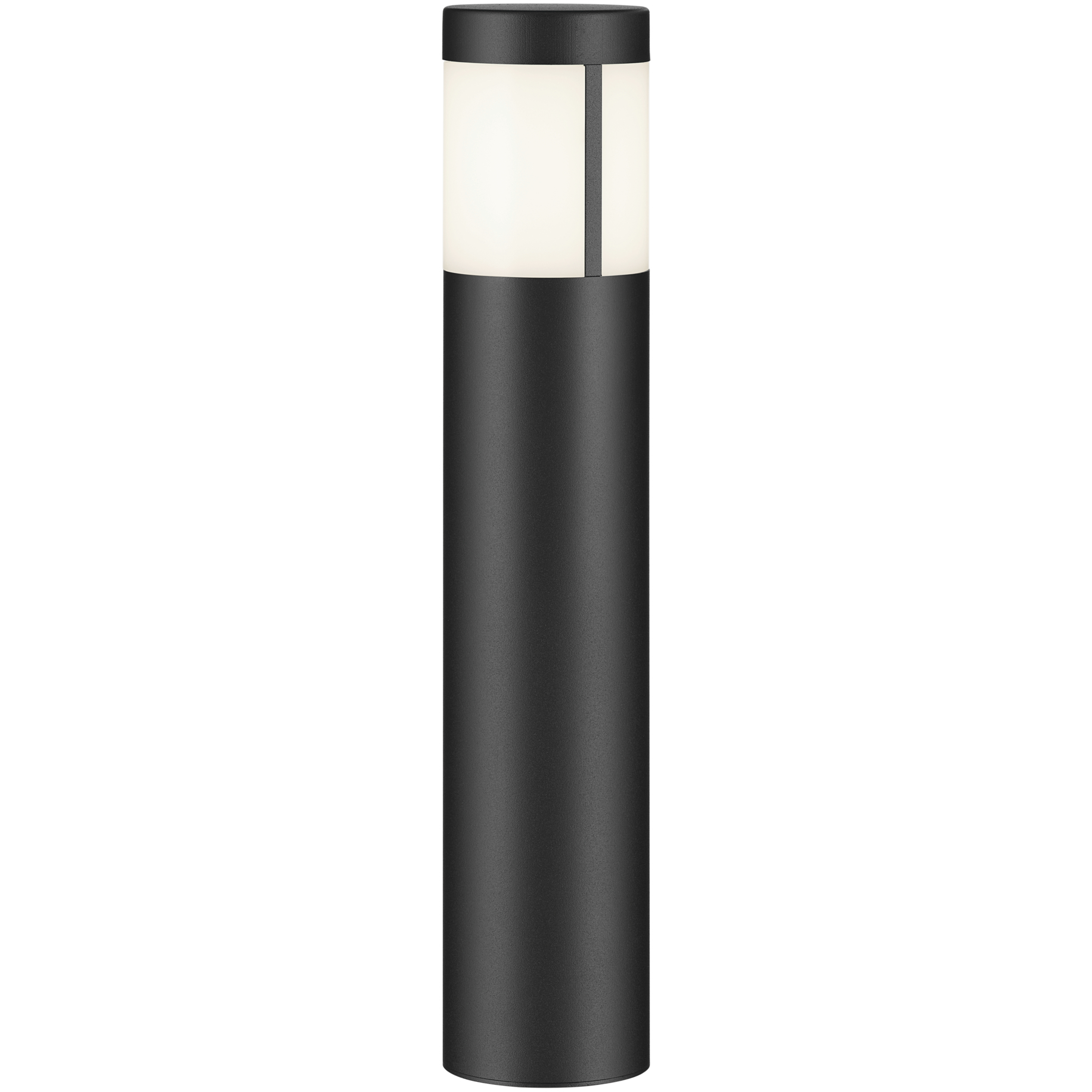 Independence 12 AC/DC 2.75 watt Textured Black Round Bollard in 3000K