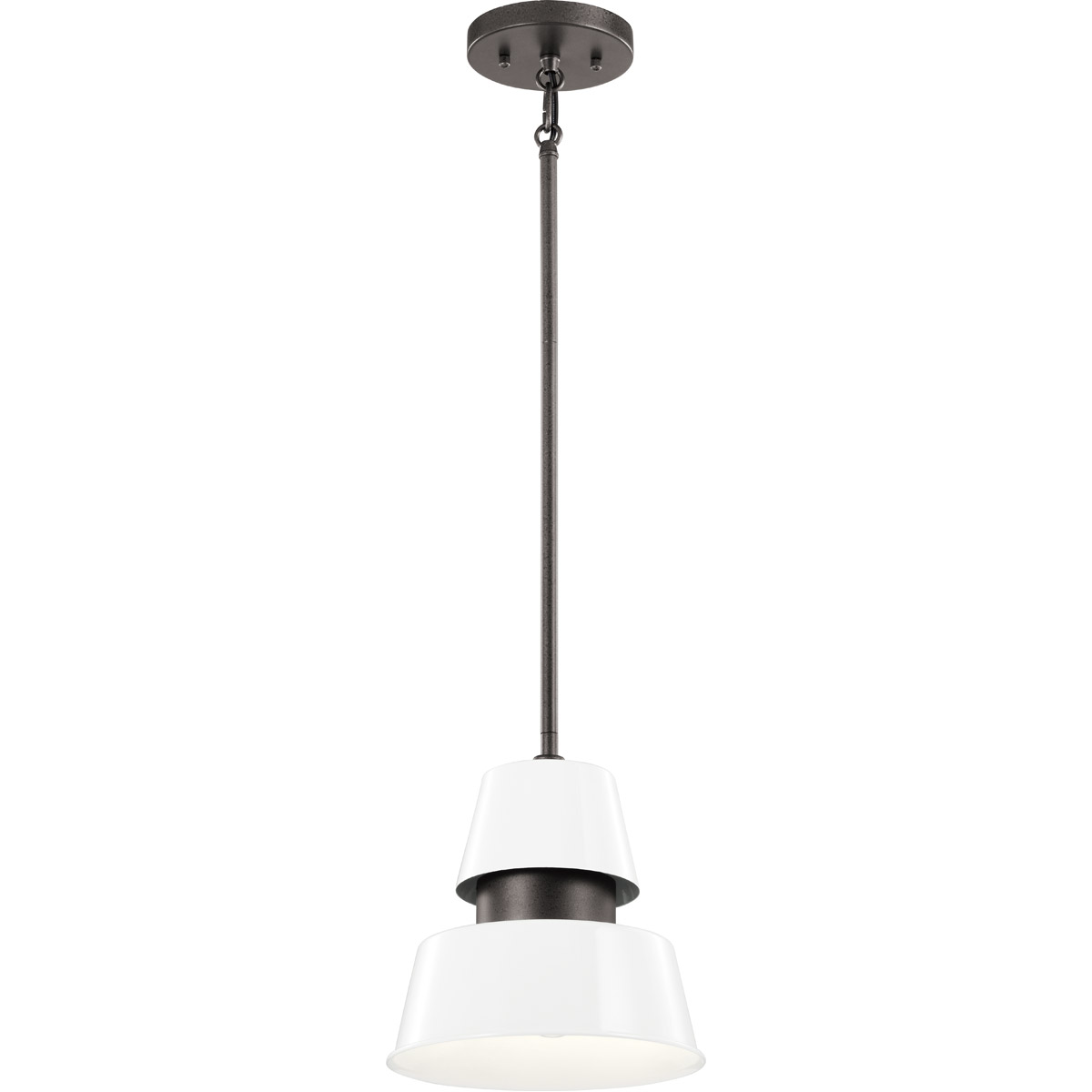 Lozano 1 Light 9 inch White Outdoor Hanging Pendant