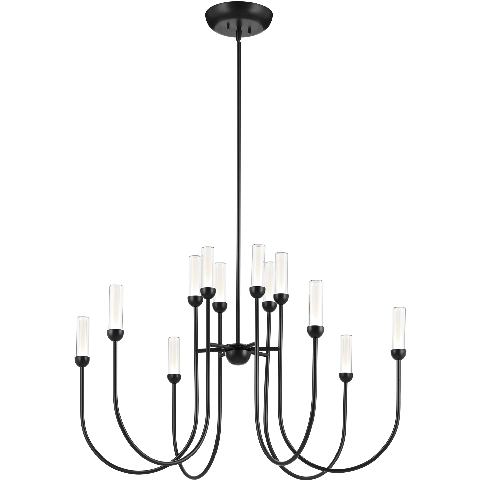Moraine LED Black Chandelier Ceiling Light