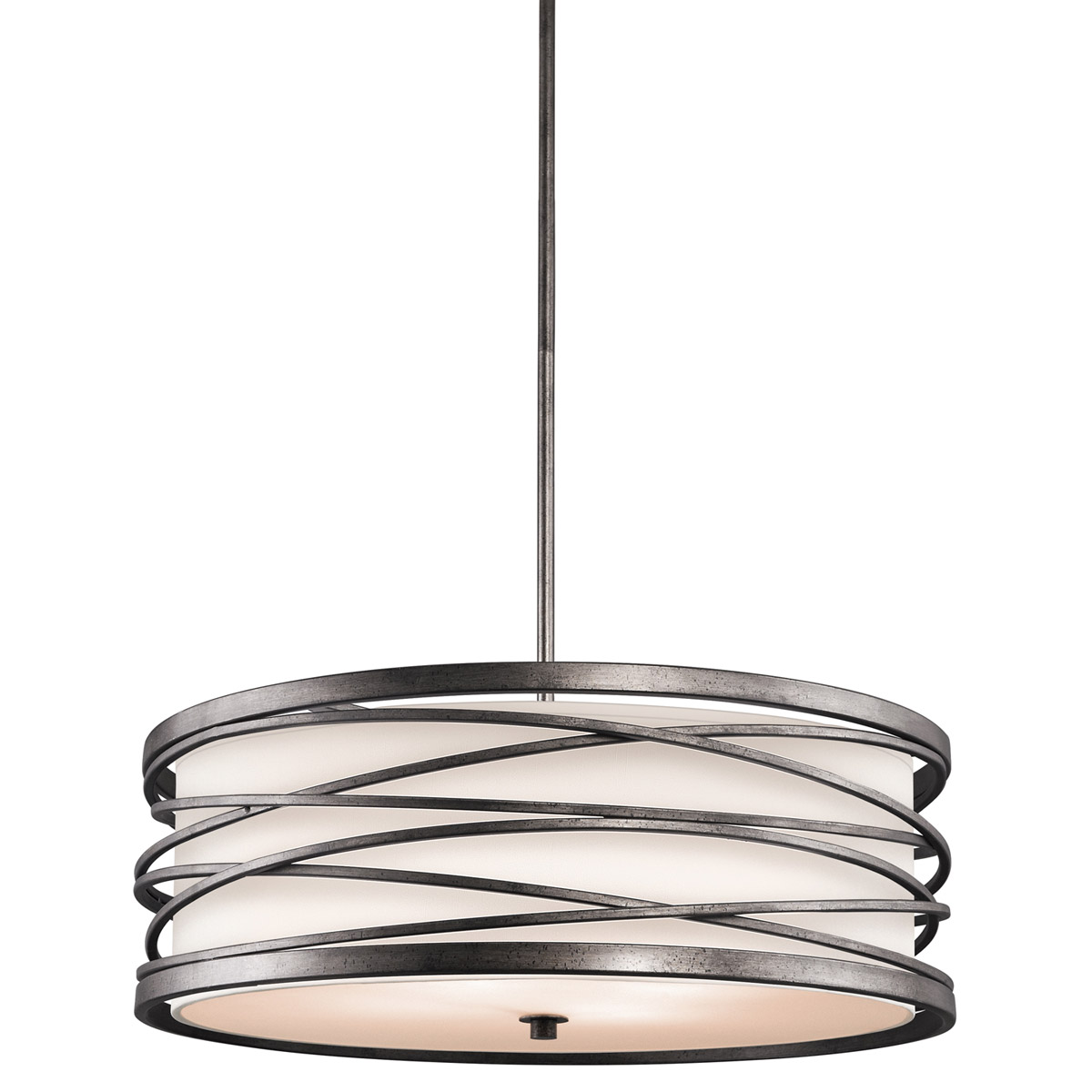 Krasi 4 Light 24 inch Warm Bronze Chandelier Round Pendant Ceiling Light
