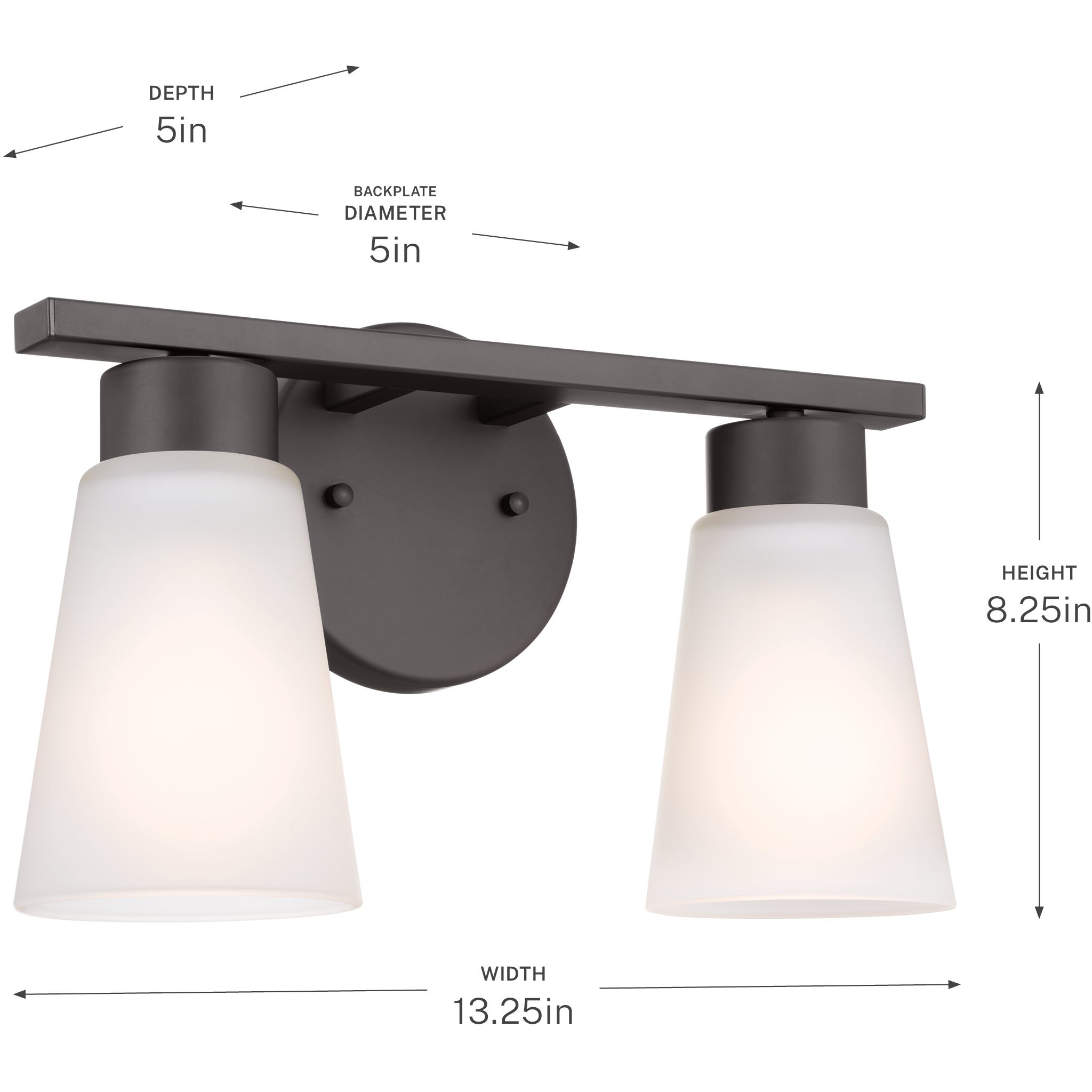 Stamos 2 Light 13 inch Olde Bronze Bath Vanity Light Wall Light, 2 Arm