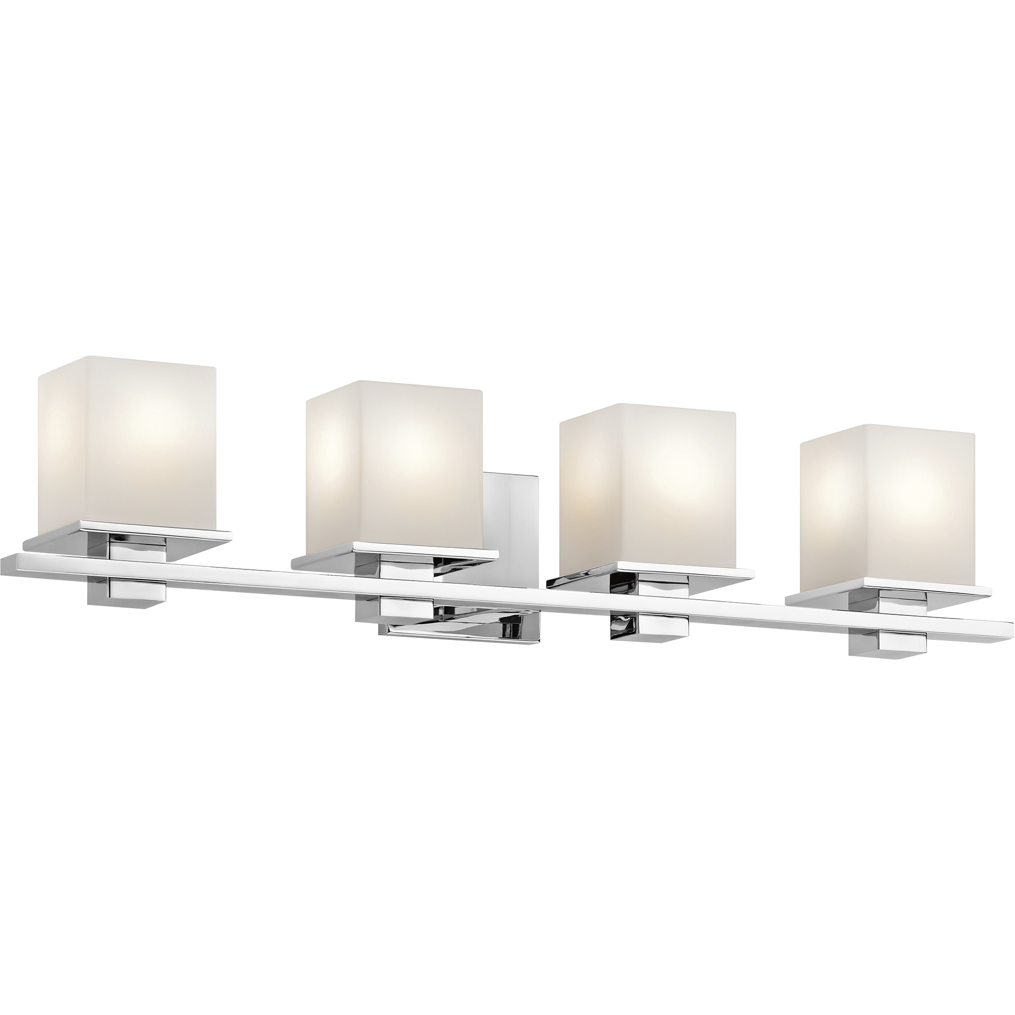 Tully 4 Light 32 inch Chrome Wall Mt Bath 4 Arm Wall Light