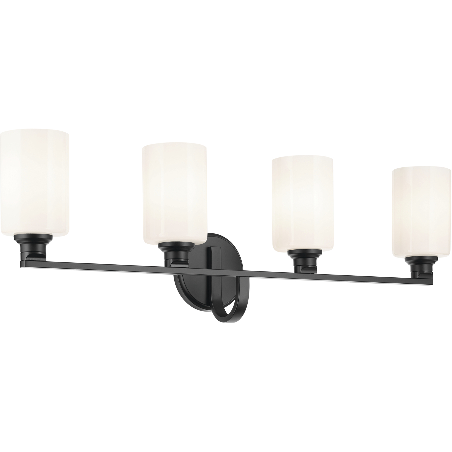 Gioe 4 Light 32.25 inch Black Vanity Light Wall Light