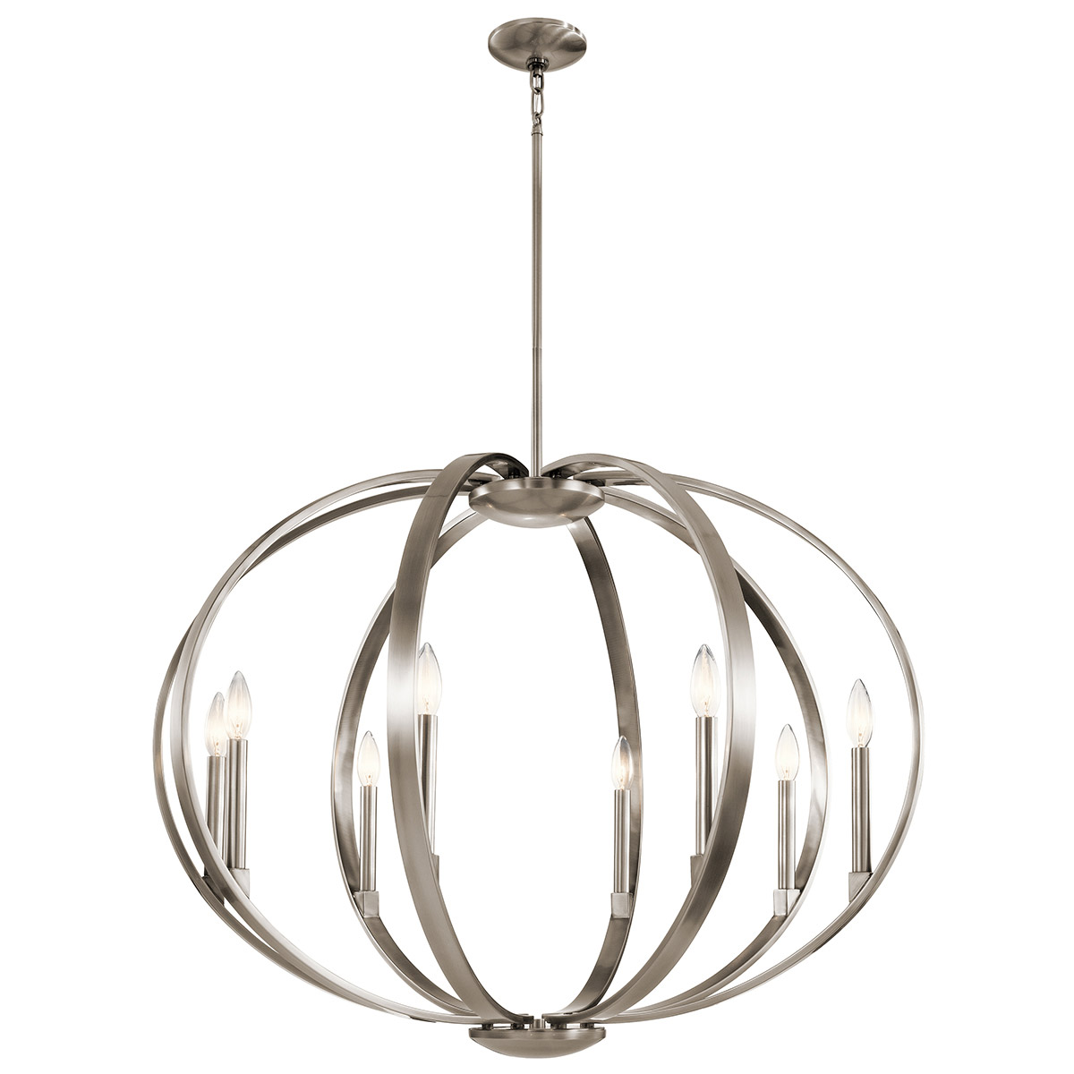 Elata 8 Light 36 inch Classic Pewter Chandelier Round Pendant Ceiling Light