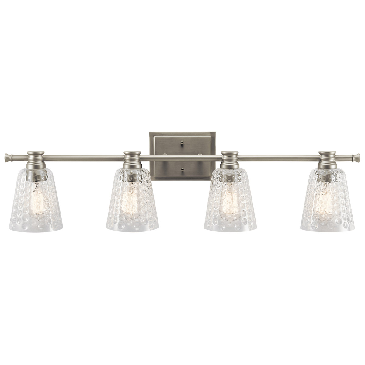 Nadine 4 Light 35 inch Brushed Nickel Wall Mt Bath 4 Arm Wall Light