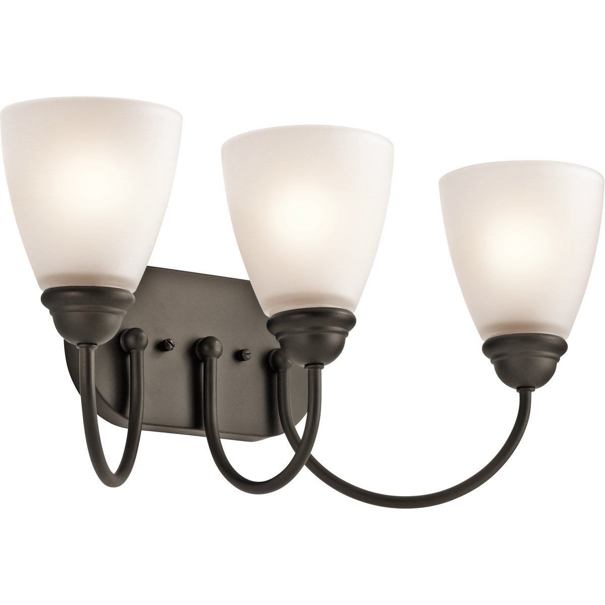 Jolie 3 Light 20 inch Olde Bronze Wall Mt Bath 3 Arm Wall Light in Incandescent